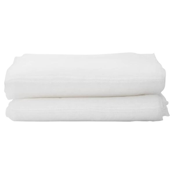 vidaXL Skord&yacute;ranet Hv&iacute;tt 2 x 50 m p&oacute;l&yacute;et&yacute;len