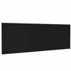 vidaXL Vegghengdur H&ouml;f&eth;agafl Svartur 240x1,5x80 cm Samsettur Vi&eth;ur