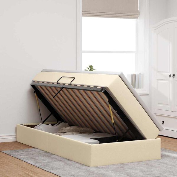 vidaXL R&uacute;m me&eth; geymslur&yacute;mi og d&yacute;nu Rj&oacute;malitur 100 x 200 cm P&oacute;l&yacute;ester