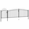vidaXL Gar&eth;gir&eth;ingarhli&eth; Woerden me&eth; Spj&oacute;ttoppi 5x1,5 m Svart