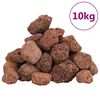 vidaXL Eldfjallabj&ouml;rg 10 kg Rau&eth;ur 3-5 cm