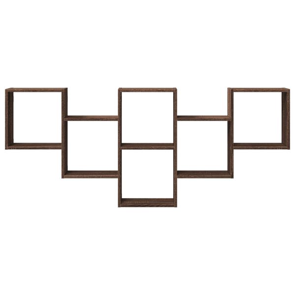 vidaXL Vegghilla Br&uacute;n Eik 159x18x66 cm Verkfr&aelig;&eth;ingur