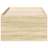 vidaXL Svefnbekkur með Skúffum án Dýnu Sonoma Eikarlitur 90x190 cm