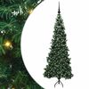 vidaXL Hornart&iacute;fara J&oacute;latr&eacute; me&eth; 300 LED Gr&aelig;nn 180 cm PVC og m&aacute;lmur