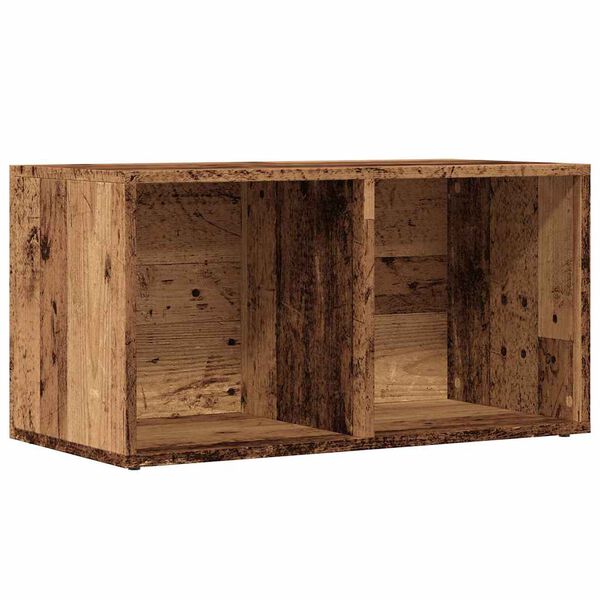 vidaXL LP Geymslubox Gamli Viðar 69,5x34x36 cm Hannaður viður