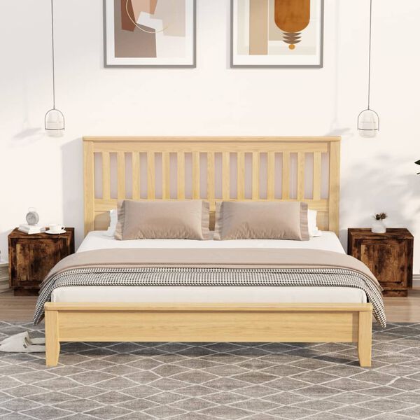 vidaXL N&aacute;ttbor&eth; 2 stk. Reyklitu&eth; Eik 44x35x45 cm Samsettur Vi&eth;ur