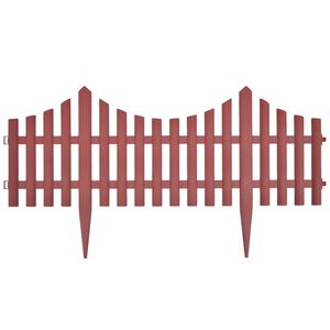 vidaXL 17 stk Be&eth;kantar 10 m Br&uacute;nir