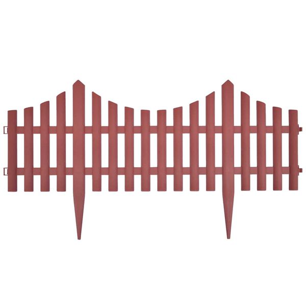 vidaXL 17 stk Be&eth;kantar 10 m Br&uacute;nir