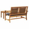 vidaXL Bekkur Br&uacute;nn og Dimmur gr&aacute;r 110 x 66 x 76 cm Solid teak vi&eth;ur