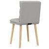 vidaXL borðstofustólar 2 stk Cloud Grey Efni