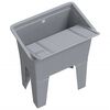 vidaXL Þvottastampur Grár 59x41x75 cm Resín