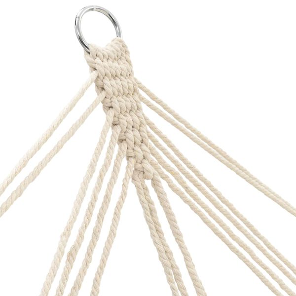 Hengirúm með Slá 210 x 150 cm Rjómahvítt