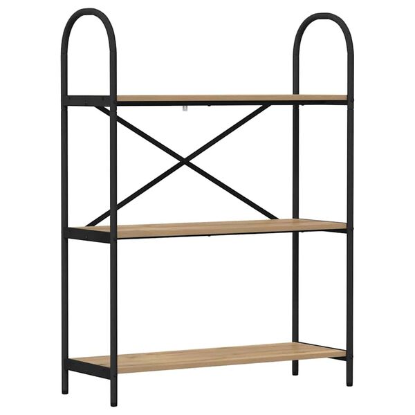 vidaXL Hilla Artisan Eik 80 x 30 x 109 cm Samsettur vi&eth;ur