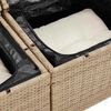 vidaXL Gar&eth;s&oacute;fa sett me&eth; p&uacute;&eth;i 12 pcs Beige og krem p&oacute;l&yacute;rattan