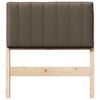 vidaXL B&oacute;lstru&eth; r&uacute;mgafl Br&uacute;nn og Taupe 75 cm Solid furuhikk
