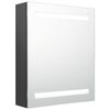 vidaXL LED Ba&eth;herbergissk&aacute;pur me&eth; Spegli Gr&aacute; 50x14x60 cm