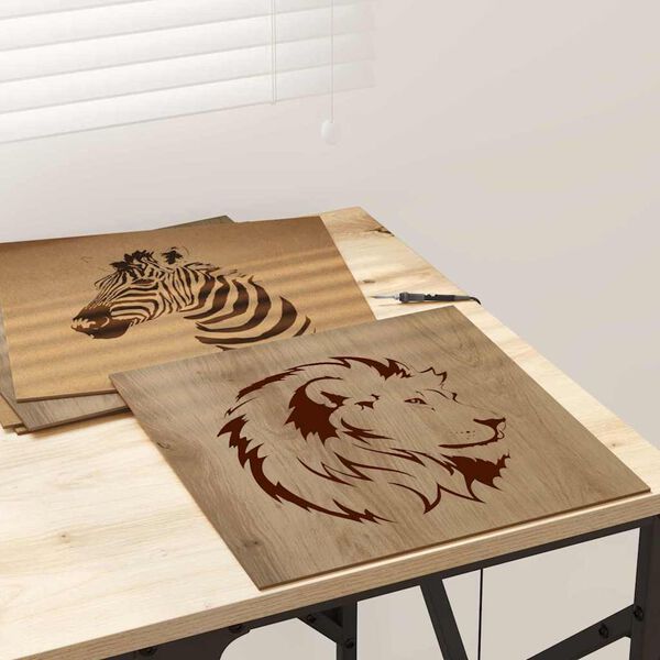 vidaXL Skreyting spj&ouml;ld 50 pcs Artisan Eik 30 x 30 x 0.27 cm