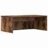 vidaXL Veggfest skrifbor&eth; Rau&eth;-eik 80 x 45 x 30 cm Samsettur vi&eth;ur