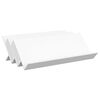 vidaXL T&iacute;marit Hillur Hv&iacute;tt 90 x 53 x 28,5 cm Samsettur vi&eth;ur