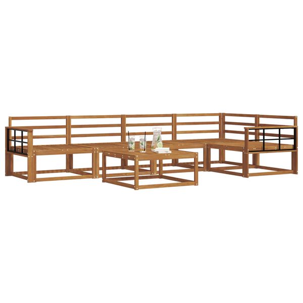 vidaXL &Uacute;ti s&oacute;fasett 6 pcs N&aacute;tt&uacute;rulegur Hrein akas&iacute;utr&eacute;