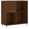 vidaXL Pl&ouml;tusk&aacute;pur Br&uacute;n Eik 84,5x38x89 cm Samsettur Vi&eth;ur