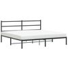 vidaXL M&aacute;lmr&uacute;mgrind me&eth; H&ouml;fu&eth;gafli Sv&ouml;rt 200x200 cm