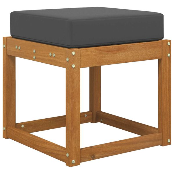 vidaXL Utandyra s&aelig;ti p&uacute;&eth;i Antras&iacute;t 40 x 40 x 8 cm 100% p&oacute;l&yacute;ester