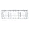 vidaXL Gabion h&aelig;kka&eth; r&uacute;m Silfur 150 x 50 x 80 cm Galvaniserad st&aacute;l