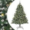 vidaXL Gervi j&oacute;latr&eacute; me&eth; 300 LED Gr&aelig;nn 240 cm PVC, plast og st&aacute;l