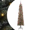 vidaXL Gervi j&oacute;latr&eacute; me&eth; 300 LED Gr&aelig;nn 180 cm PVC, plast og st&aacute;l