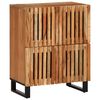 vidaXL Skenkur 60x34x75 cm Gegnheill Akas&iacute;uvi&eth;ur