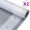 vidaXL Leno Segld&uacute;kar 2 stk. 260 g/m&sup2; 4x4 m Hv&iacute;tir