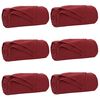 vidaXL &THORN;eppi 6 pcs Bordeaux Rau&eth;ur 270 x 240 cm Fl&iacute;s