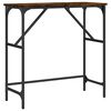 vidaXL Veggbor&eth; Reyklitu&eth; Eik 75x32x75 cm Samsettur Vi&eth;ur