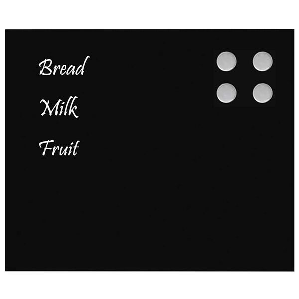 vidaXL Veggfest Segultafla Sv&ouml;rt 60x50 cm Hert Gler