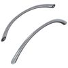 vidaXL Handfang 2 pcs Silfur 107 x 3.6 x 23 mm Ry&eth;fr&iacute;tt St&aacute;l
