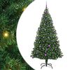 vidaXL Gervi j&oacute;latr&eacute; me&eth; 300 LED Gr&aelig;nn 210 cm PVC, st&aacute;l og plast