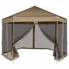 vidaXL Sexhyrnt Pop-Up Samkomutjald me&eth; Hli&eth;arveggjum 3,6x3,1m 220g/m&sup2;