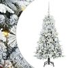 vidaXL Gervi hengdu j&oacute;latr&eacute; me&eth; 150 LED Hv&iacute;tt 120 cm PE og PVC