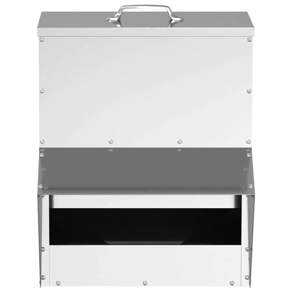 vidaXL K&uacute;rfiskast Silfur 20 x 25 x 35 cm Galvaniserad st&aacute;l