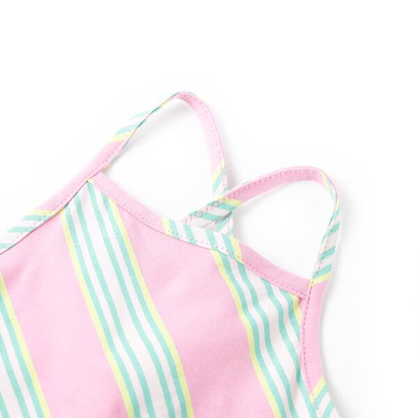 Barnakjóll með Reyriþveng Ermalaus Bleikur 92