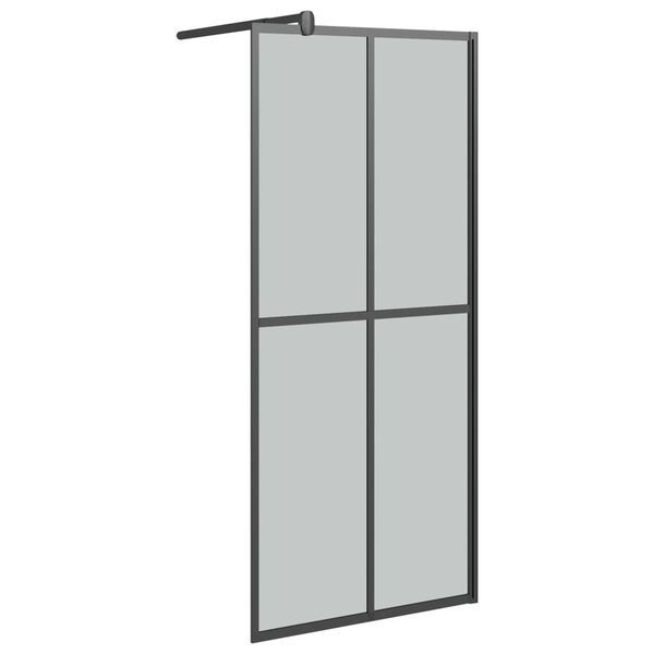 vidaXL Sturtuskj&aacute;r fyrir Walk-in Sturtu 90x195cm D&ouml;kkt Hert Gler