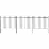 vidaXL Gar&eth;gir&eth;ing me&eth; spj&oacute;ttoppi &uacute;r st&aacute;li 537x150 cm sv&ouml;rt