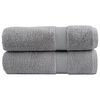 vidaXL G&aelig;&eth;aba&eth;handkl&aelig;&eth;i SOLUND 2 stk Gr&aacute;tt 100x150cm 600g/fm