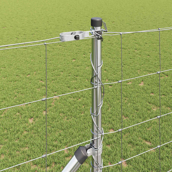 vidaXL Gir&eth;ingarp&oacute;stur Galvaniseru&eth; 50 x 1,4 m St&aacute;l