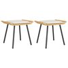 vidaXL Gar&eth;pallur me&eth; p&uacute;&eth;i 2 pcs N&aacute;tt&uacute;ra 50 x 40 x 45 cm St&aacute;l