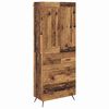 vidaXL H&aacute;bor&eth; Gamall vi&eth;ur 69,5 x 34 x 180 cm Samsettur vi&eth;ur