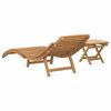 vidaXL S&oacute;lst&oacute;l 2 pcs Br&uacute;nn Solid teak vi&eth;ur