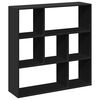 vidaXL B&oacute;kahilla Skilr&uacute;m Svartur 102x29x103,5 cm Samsettur Vi&eth;ur
