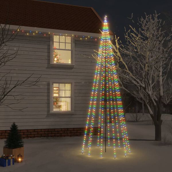 vidaXL J&oacute;latr&eacute; me&eth; Spike Colorful 732 LED 500 cm